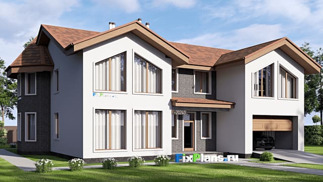 Двухэтажный дом F-20240