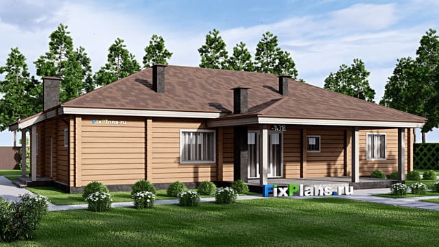 Одноэтажный дом F-14318